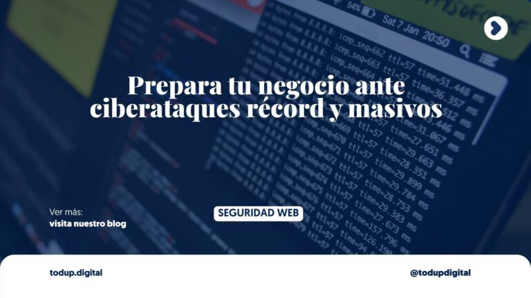 Ciberataque récord: ¿está tu negocio preparado para un ataque DDoS de 73 Tbps?