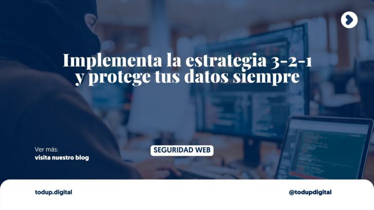 Backups 3-2-1: La estrategia para nunca perder datos