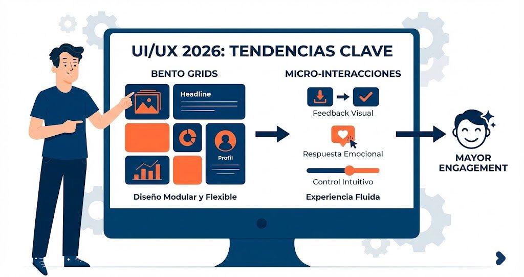 UI/UX 2026: Bento Grids y Micro-interacciones | Diseño Web Moderno