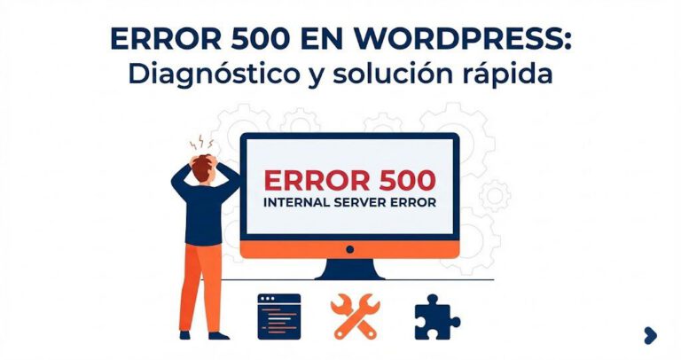 Error 500 WordPress: diagnóstico y solución paso a paso
