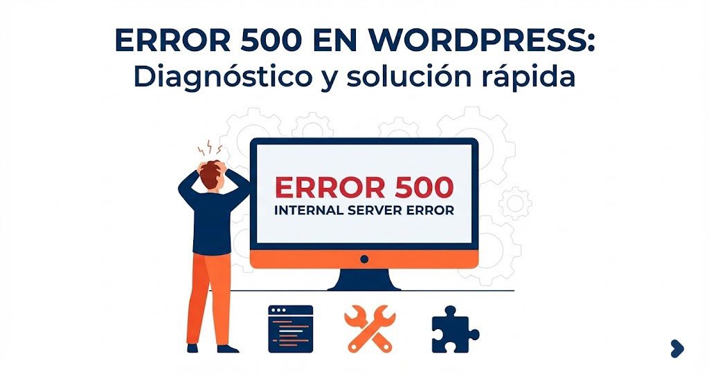 Error 500 WordPress: diagnóstico y solución paso a paso