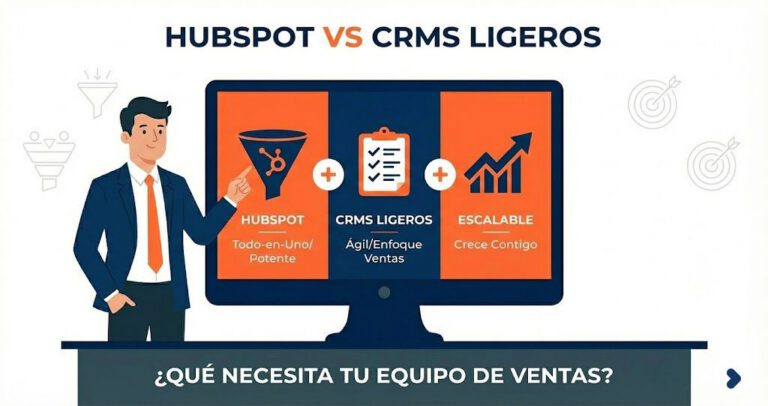 HubSpot vs CRMs ligeros: ¿Qué necesita tu equipo de ventas?