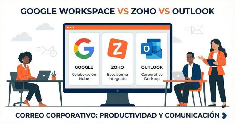 Google Workspace vs Zoho vs Outlook: Correo corporativo