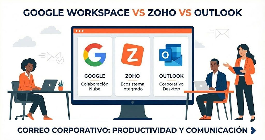 Google Workspace vs Zoho vs Outlook: Correo corporativo
