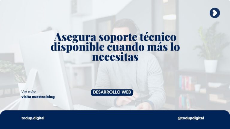 Soporte Post-Venta: ¿Qué pasa si algo falla el domingo?