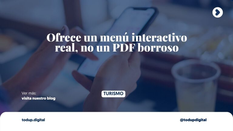 Menú Digital para Restaurantes de Hotel: Adiós al PDF (Room Service 2.0)