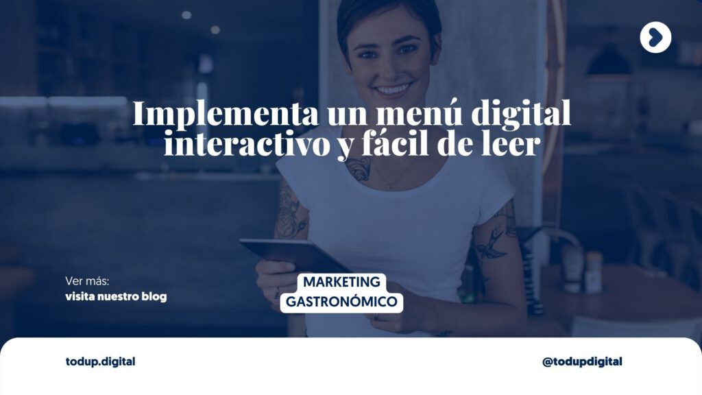El Menú Digital que Sí Vende (No es un PDF borroso)