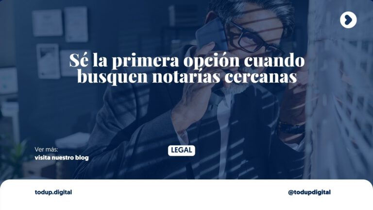 SEO para Notarías: Sé el Notario de tu Colonia (Estrategia Local)