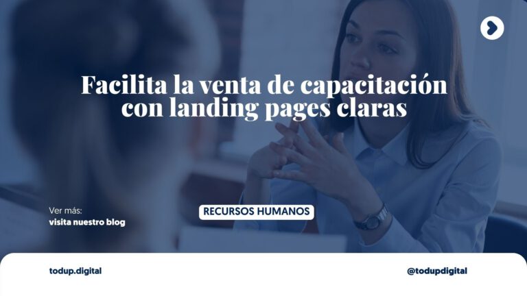 Venta de Cursos B2B: Convierte ”Info” en Contratos de Capacitación (Landing
