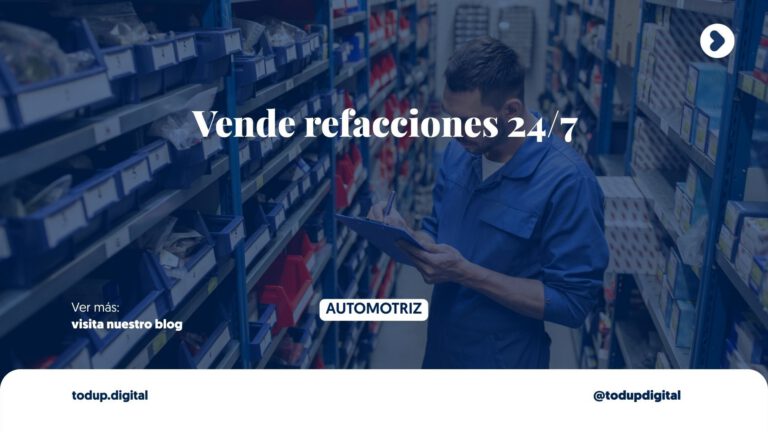 Venta de Refacciones en Línea: Tu Inventario al Mundo (E-commerce Automotriz)