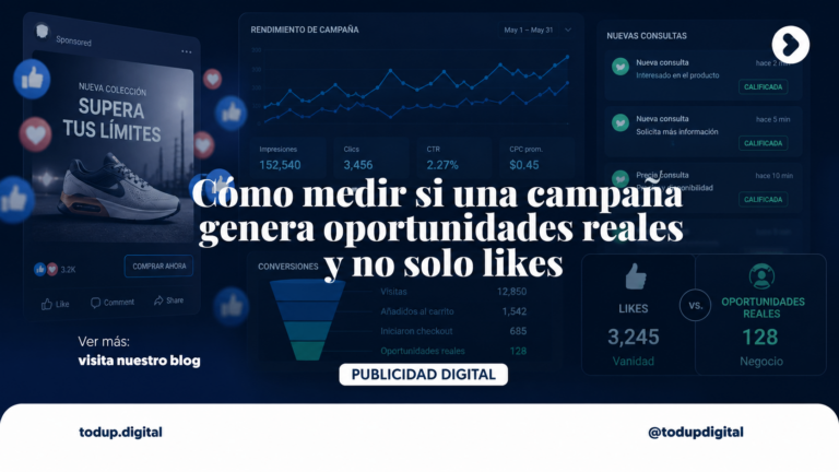 Cómo medir si una campaña genera oportunidades reales y no solo likes