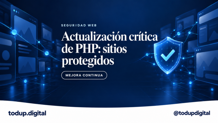 Actualización crítica de PHP: respuesta ágil para nuestros clientes