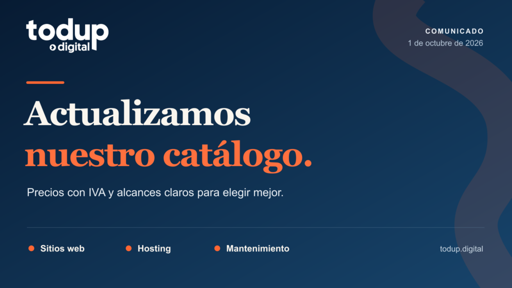 Nuevos precios y opciones de servicio: octubre de 2026